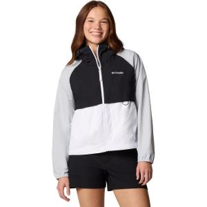imageColumbia Womens Spire Valley WindbreakerWhiteBlackCirrus Grey
