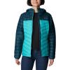 imageColumbia Womens Westridge Hooded Down JacketNight WaveBright Aqua