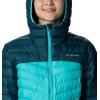 imageColumbia Womens Westridge Hooded Down JacketNight WaveBright Aqua