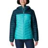 imageColumbia Womens Westridge Hooded Down JacketNight WaveBright Aqua