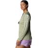 imageColumbia Womens Standard Super Tidal Tee Vent Long SleeveSmokey Sage HeatherWhite Logo