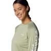 imageColumbia Womens Standard Super Tidal Tee Vent Long SleeveSmokey Sage HeatherWhite Logo