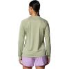 imageColumbia Womens Standard Super Tidal Tee Vent Long SleeveSmokey Sage HeatherWhite Logo