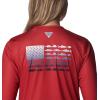imageColumbia Womens Tidal Tee PFG Fish Flag LsRed SparkBluestone Gradient