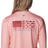 imageColumbia Womens Tidal Tee PFG Fish Flag LsTiki PinkRed Hibiscus Gradient
