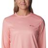 imageColumbia Womens Tidal Tee PFG Fish Flag LsTiki PinkRed Hibiscus Gradient