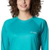 imageColumbia Womens Tidal Tee PFG Fish Flag LsTropic WaterLime Glow Gradient