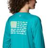 imageColumbia Womens Tidal Tee PFG Fish Flag LsTropic WaterLime Glow Gradient