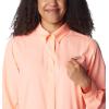 imageColumbia Womens Tamiami Long Sleeve TunicTiki Pink