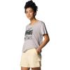 imageColumbia Womens Ruby Springs Graphic Scoop Neck Short SleeveColumbia Grey HeatherRunning Free