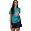 imageColumbia Womens Sun Trek Graphic Short Sleeve IiiTealBotanical Gem