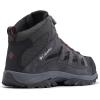 imageColumbia Mens Crestwood Mid WaterproofDark Grey  Deep Rust