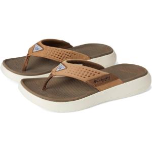 imageColumbia Mens Boatside Flip Lea Sport SandalDark TruffleElk