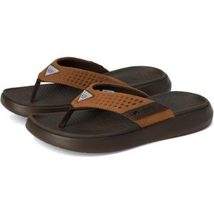 imageColumbia Mens Boatside Flip Lea Sport SandalTundraLight Brown