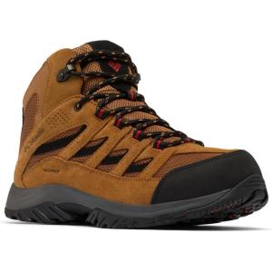 imageColumbia Mens Crestwood Mid WaterproofCamel BrownMountain Red