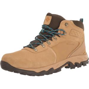 imageColumbia Mens Newton Ridge Plus II Suede Waterproof Hiking BootCurryAegean Blue