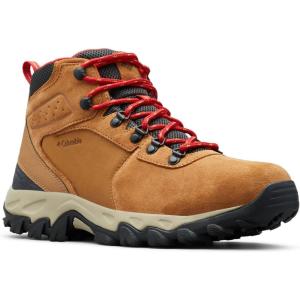 imageColumbia Mens Newton Ridge Plus II Suede Waterproof Hiking BootElkMountain Red