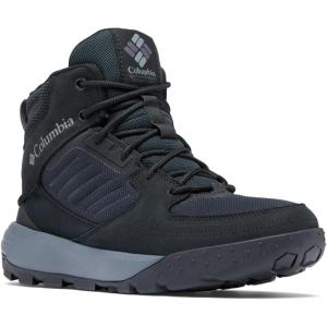 imageColumbia Mens Portlander Hiking BootBlackTitanium Grey Steel