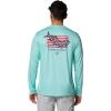 imageColumbia Mens Terminal Tackle PFG Fins and Stripes Long SleeveGulf StreamFins  Stripes Tarpon