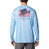 imageColumbia Mens Terminal Tackle PFG Fins and Stripes Long SleeveSailFins  Stripes