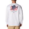 imageColumbia Mens Terminal Tackle PFG Fins and Stripes Long SleeveWhiteFins  Stripes