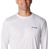 imageColumbia Mens Terminal Tackle PFG Fins and Stripes Long SleeveWhiteFins  Stripes