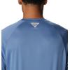imageColumbia Mens PFG Terminal Tackle Long Sleeve ShirtBluestoneCollegiate Navy Logo