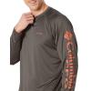 imageColumbia Mens PFG Terminal Tackle Long Sleeve ShirtCypressBright Peach Logo