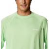 imageColumbia Mens PFG Terminal Tackle Long Sleeve ShirtLime GlowWhite Logo