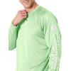 imageColumbia Mens PFG Terminal Tackle Long Sleeve ShirtLime GlowWhite Logo