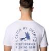 imageColumbia Mens PFG Uncharted Graphic TeeWhite HeatherPfg Catch My Drift