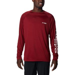 imageColumbia Mens PFG Terminal Tackle Long Sleeve ShirtBeetWhite Logo