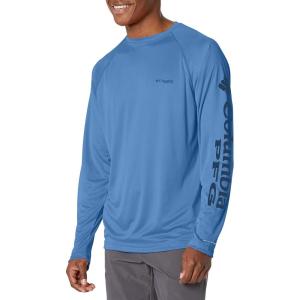 imageColumbia Mens PFG Terminal Tackle Long Sleeve ShirtViolet SeaCarbon Logo