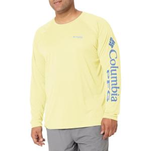 imageColumbia Mens Terminal Tackle PFG Triangle Long Sleeve ShirtSunlit HeatherSkyler Logo