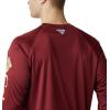 imageColumbia Mens CLG Terminal Tackle Ls ShirtFsu  Cabernet  Sierra Tan
