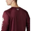 imageColumbia Mens CLG Terminal Tackle Ls ShirtTam  Deep Maroon  White