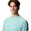 imageColumbia Mens Terminal Tackle Long Sleeve Fishing ShirtSpray HeatherBlue Echo Logo