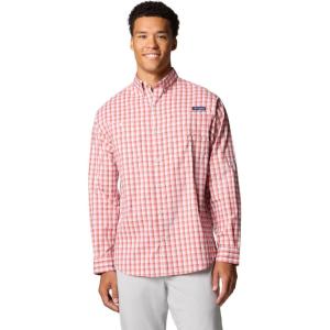 imageColumbia Mens Tamiami Ii Long Sleeve ShirtDusty Crimson Gradient Check