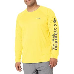 imageColumbia Mens Terminal Tackle PFG Triangle Long Sleeve ShirtSunlit HeatherCity Grey Logo