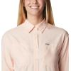 imageColumbia Womens Plus Size Silver Ridge Utility Long Sleeve ShirtPeach Blossom