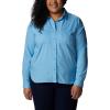 imageColumbia Womens Plus Size Silver Ridge Utility Long Sleeve ShirtVista Blue