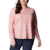 imageColumbia Womens Standard W Sun Deflector Summerdry Ls ShirtSalmon Tie Dye Stripe