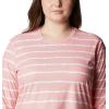 imageColumbia Womens Standard W Sun Deflector Summerdry Ls ShirtSalmon Tie Dye Stripe