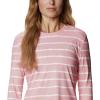 imageColumbia Womens Standard W Sun Deflector Summerdry Ls ShirtSalmon Tie Dye Stripe