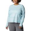 imageColumbia Womens Standard W Sun Deflector Summerdry Ls ShirtSea Wave Brush Stripe
