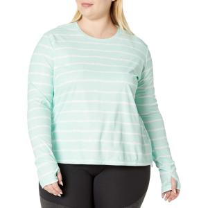 imageColumbia Womens Standard W Sun Deflector Summerdry Ls ShirtMint Cay Tie Dye Stripe