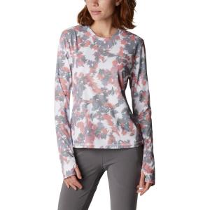 imageColumbia Womens Standard W Sun Deflector Summerdry Ls ShirtWhite Typhoon Blooms