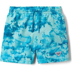 imageColumbia Boys PFG Rambler Printed Water ShortBlue Echo Seamoss