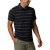 imageColumbia Mens Sun Trek PoloBlackShark Heather Stripe