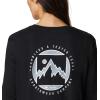 imageColumbia Womens Standard North Cascades Long Sleeve Cropped TeeBlackBoundless Graphic